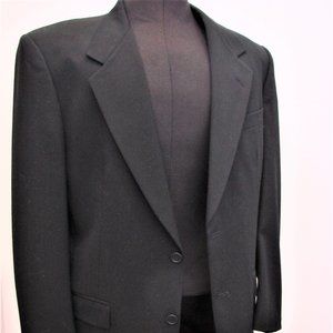 NINO CERRUTI RUE ROYALE BLACK BLAZER 2 BUTTON